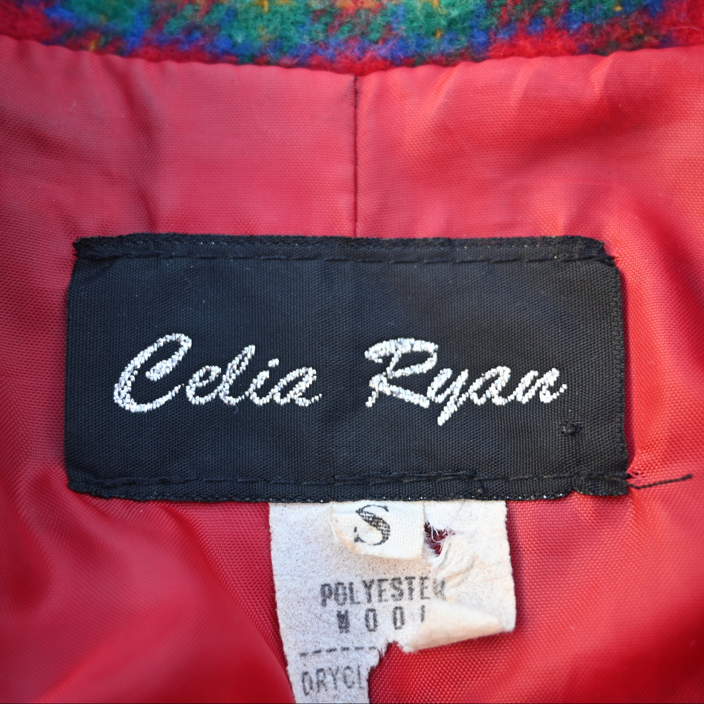 Vintage Celia Ryan Plaid Coat (S)