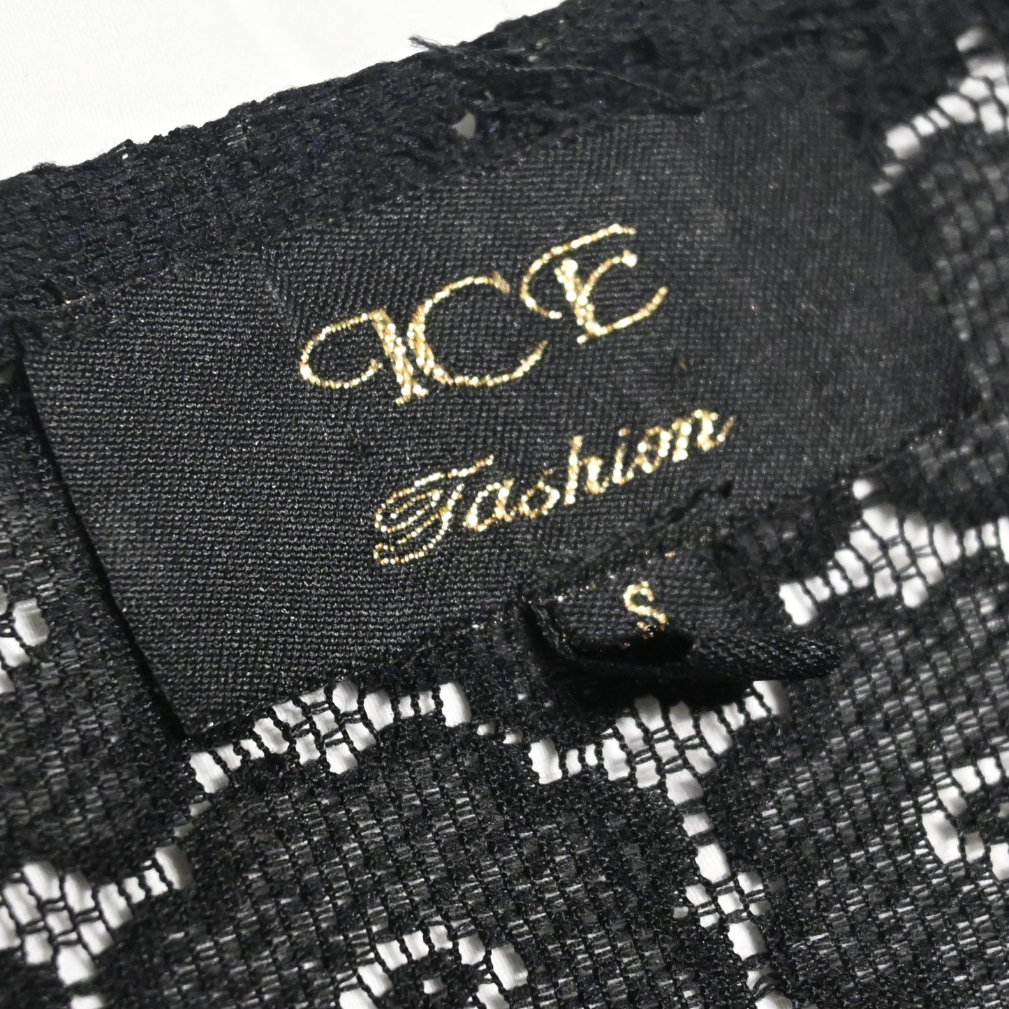 ICE Fashion Black Mesh Top (S)