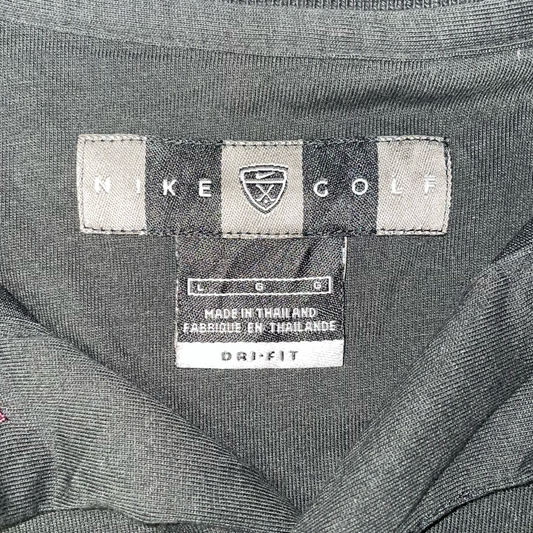 VINTAGE NIKE GOLF BLACK POLO (L)