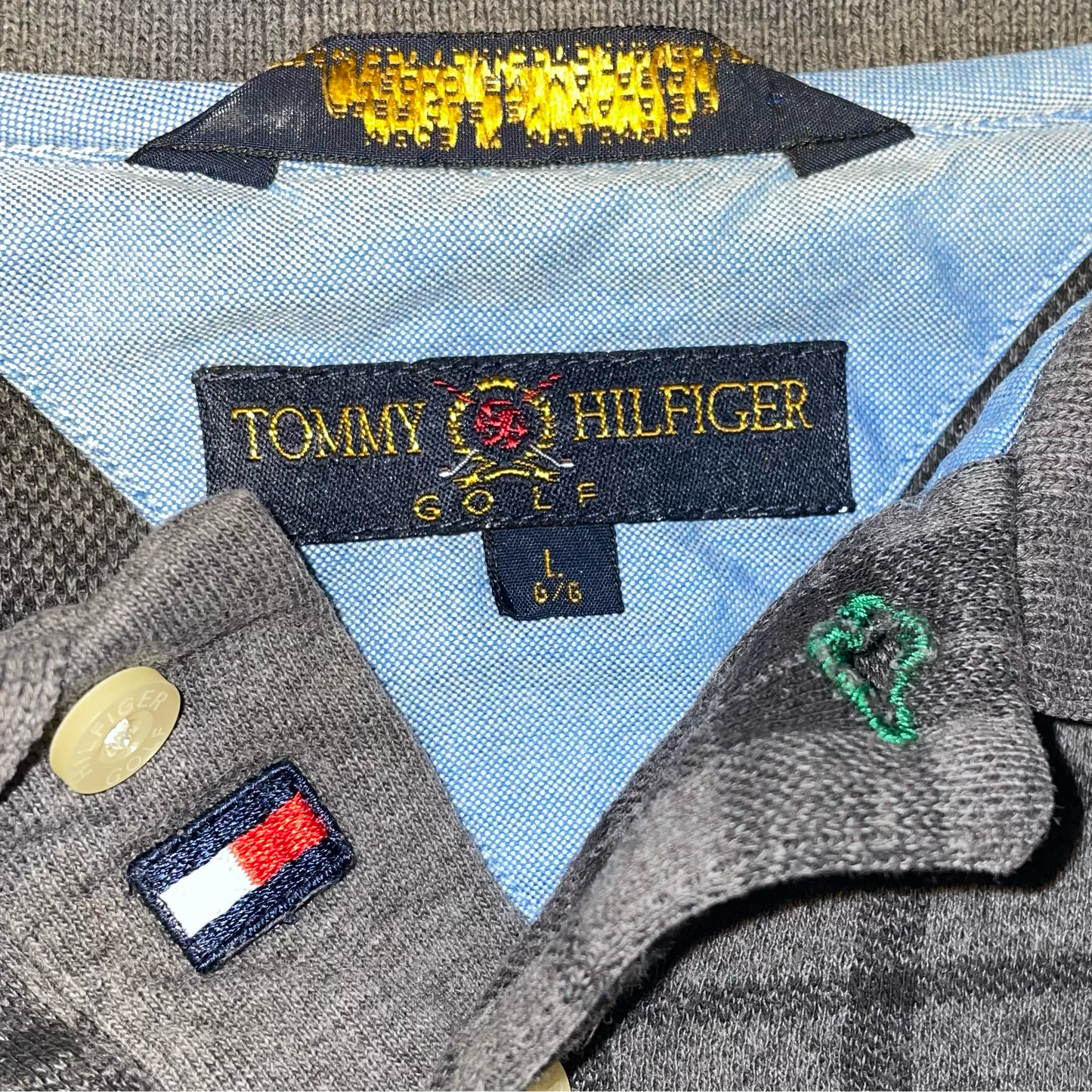 VINTAGE OHIO STATE LONG-SLEEVE GOLF POLO (L)