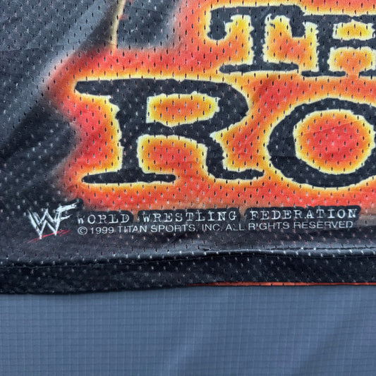 Vintage 1999 WWF The Rock and Attitude Era Mesh Singlet (XL)