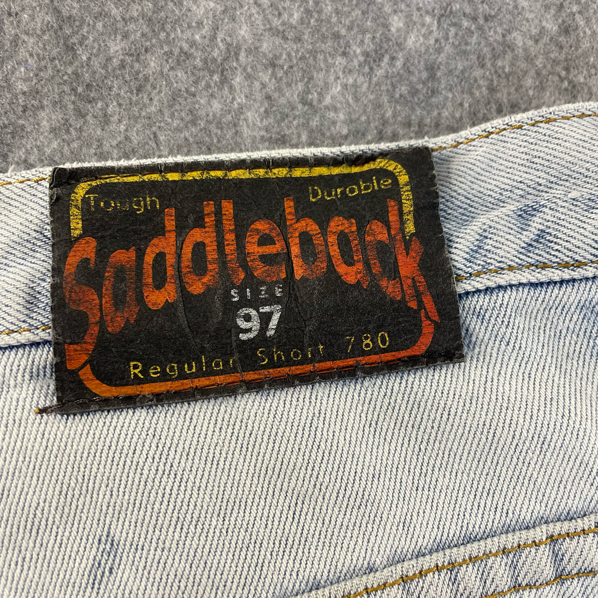 Saddleback Denim Shorts in Light Blue – Size 97