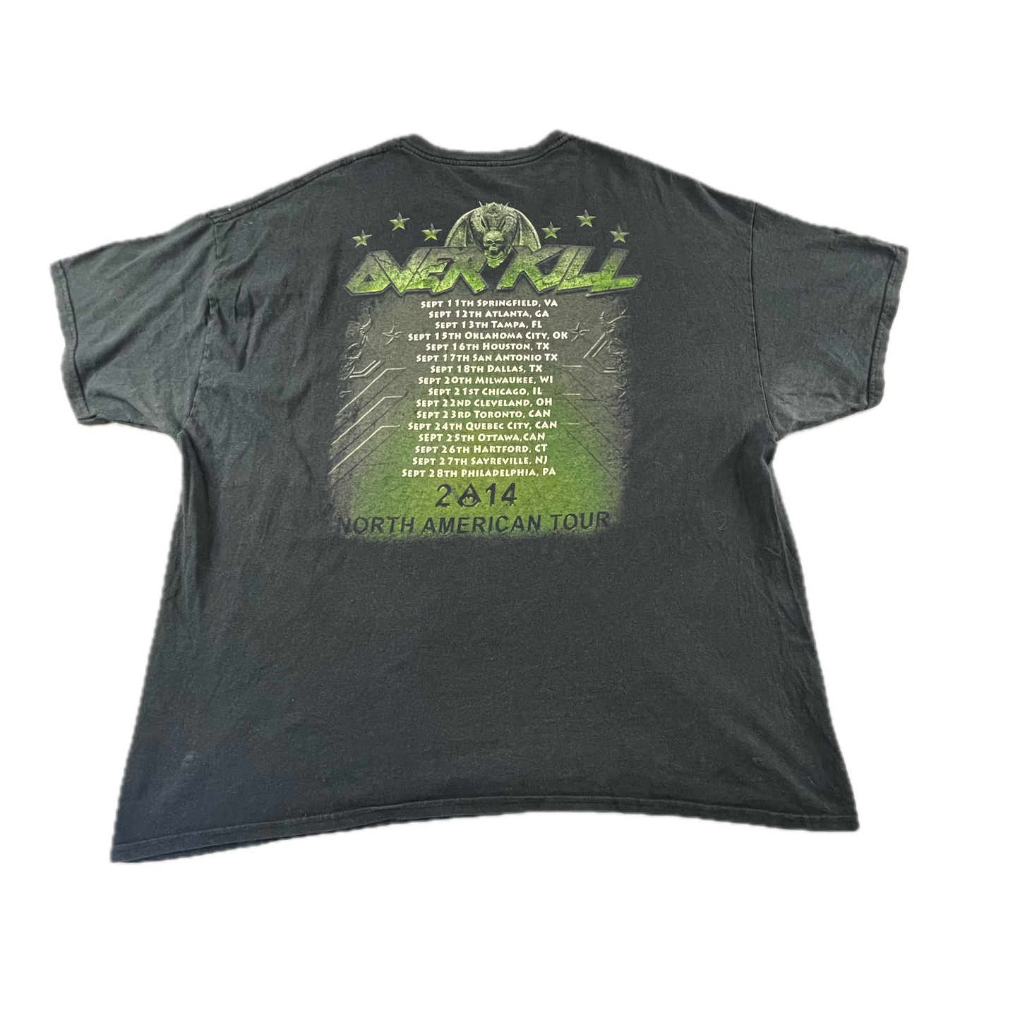 Overkill 2014 American Tour Oversize T-shirt (3XL)