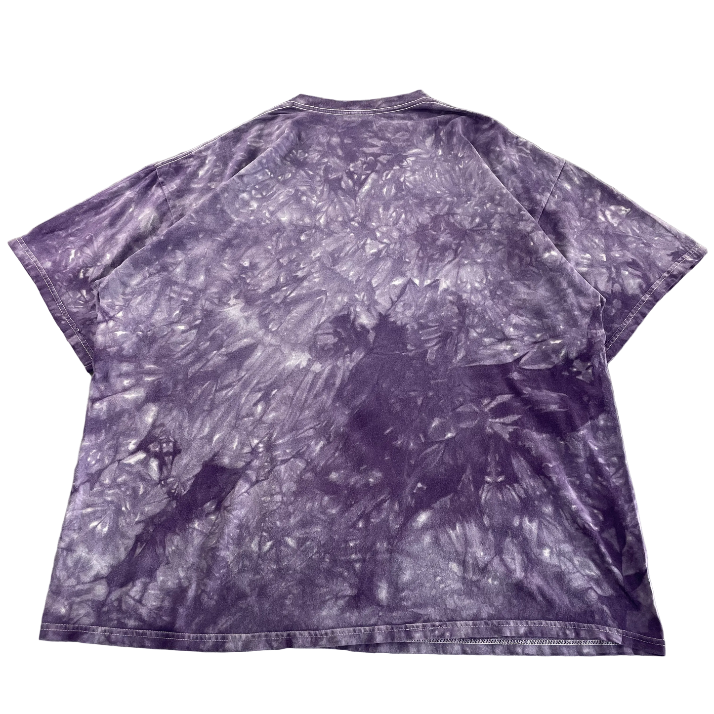 Vintage Oversized Penguin Purple Tie-Dye T-Shirt (2XL)