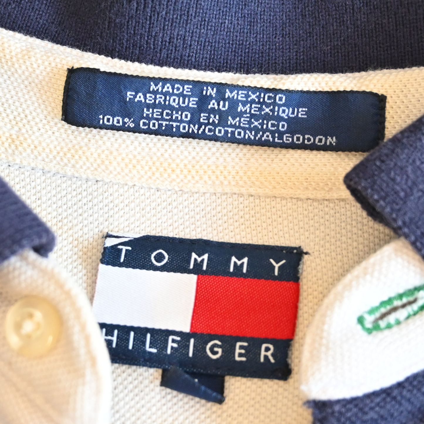VINTAGE TOMMY HILFIGER PURPLE CHECK POLO (XL)