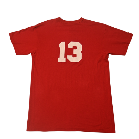 VINTAGE CARDINALS SHIRT WITH BUTTONS RED T-SHIRT (L)