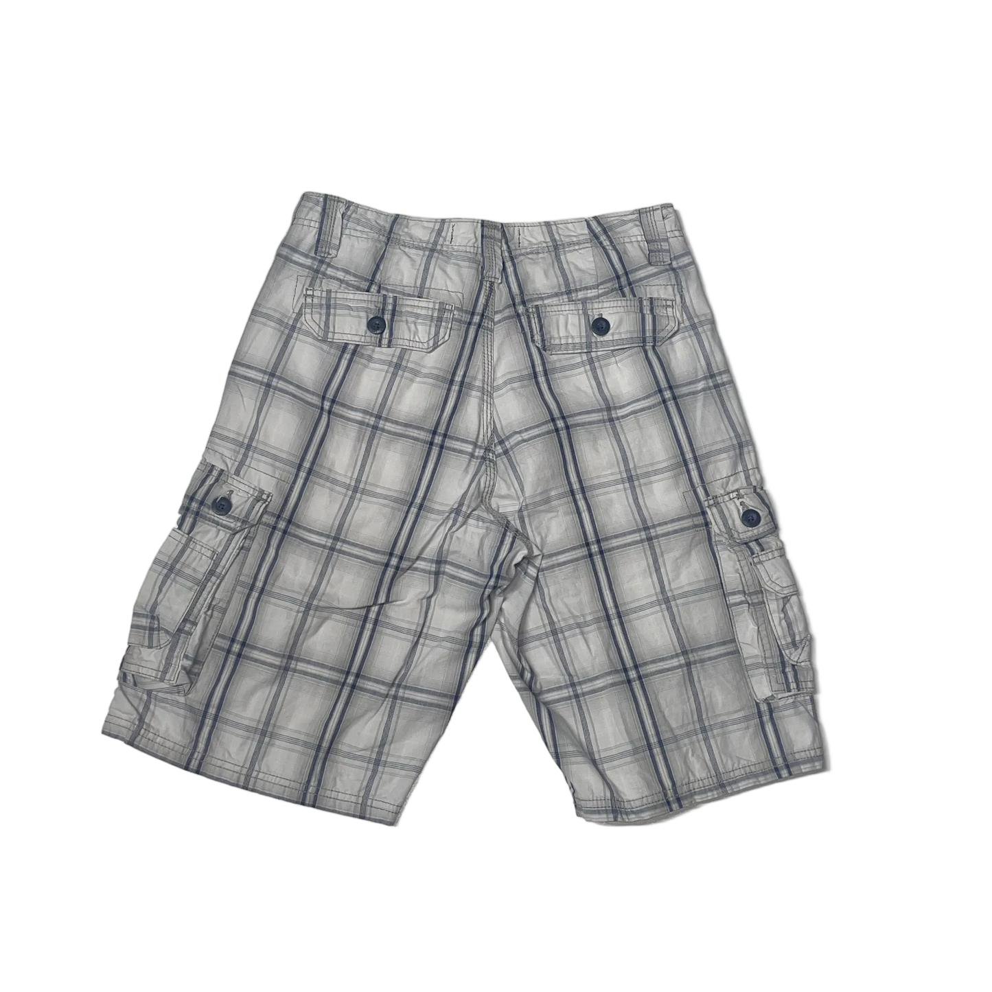 LEE CHECKERED BLUE SHORTS (29)