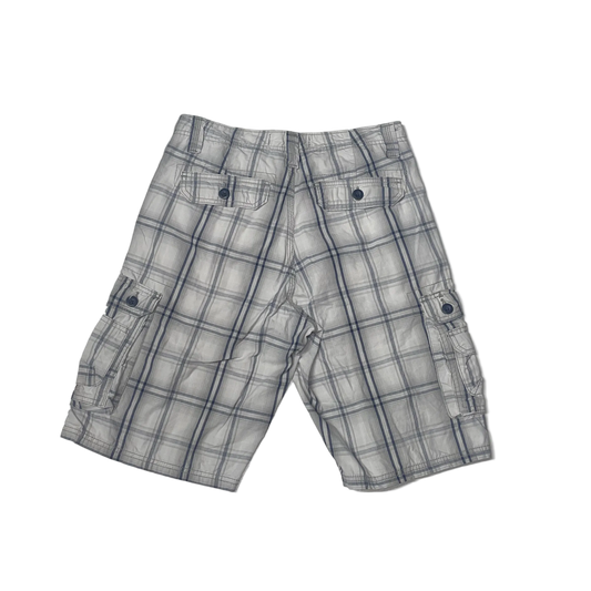 LEE CHECKERED BLUE SHORTS (29)