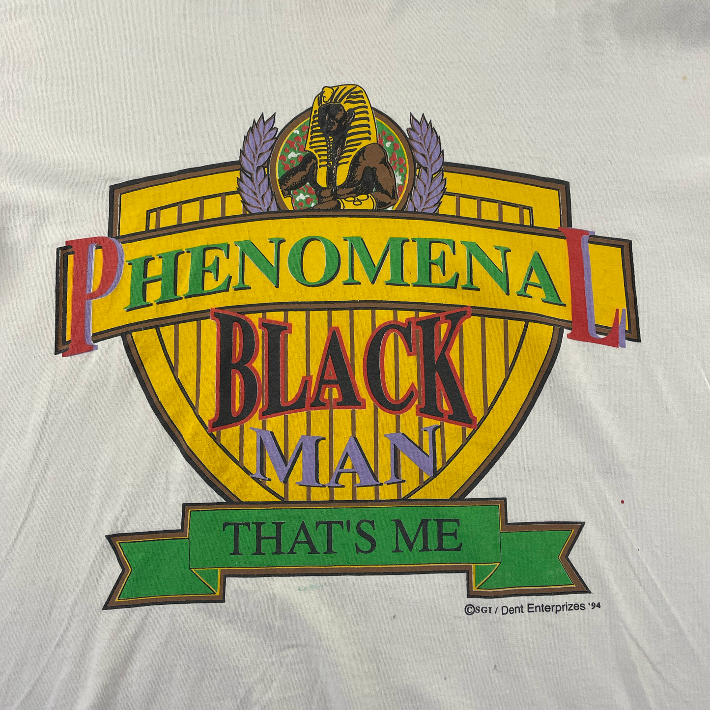 Vintage 1994 'Phenomenal Black Man' T-shirt (L) need back picture