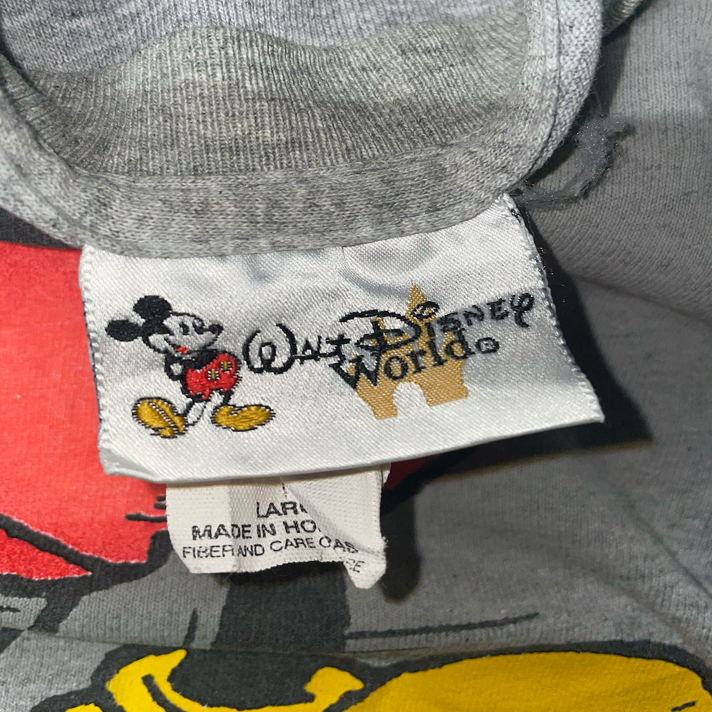 Vintage Oversize Mickey Mouse Grey T-shirt (L)
