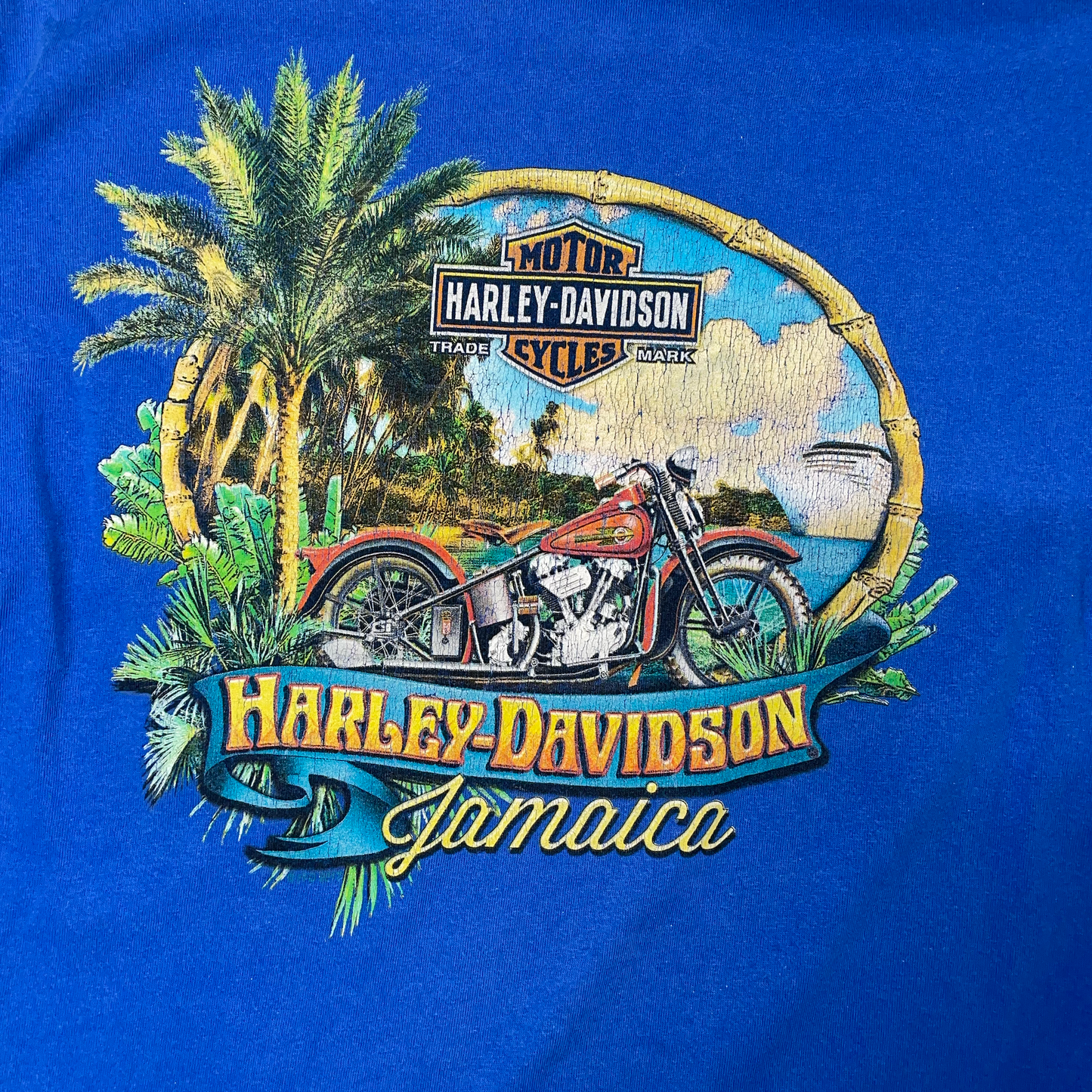 VINTAGE HARLEY DAVIDSON JAMAICA POCKET T-SHIRT (M)