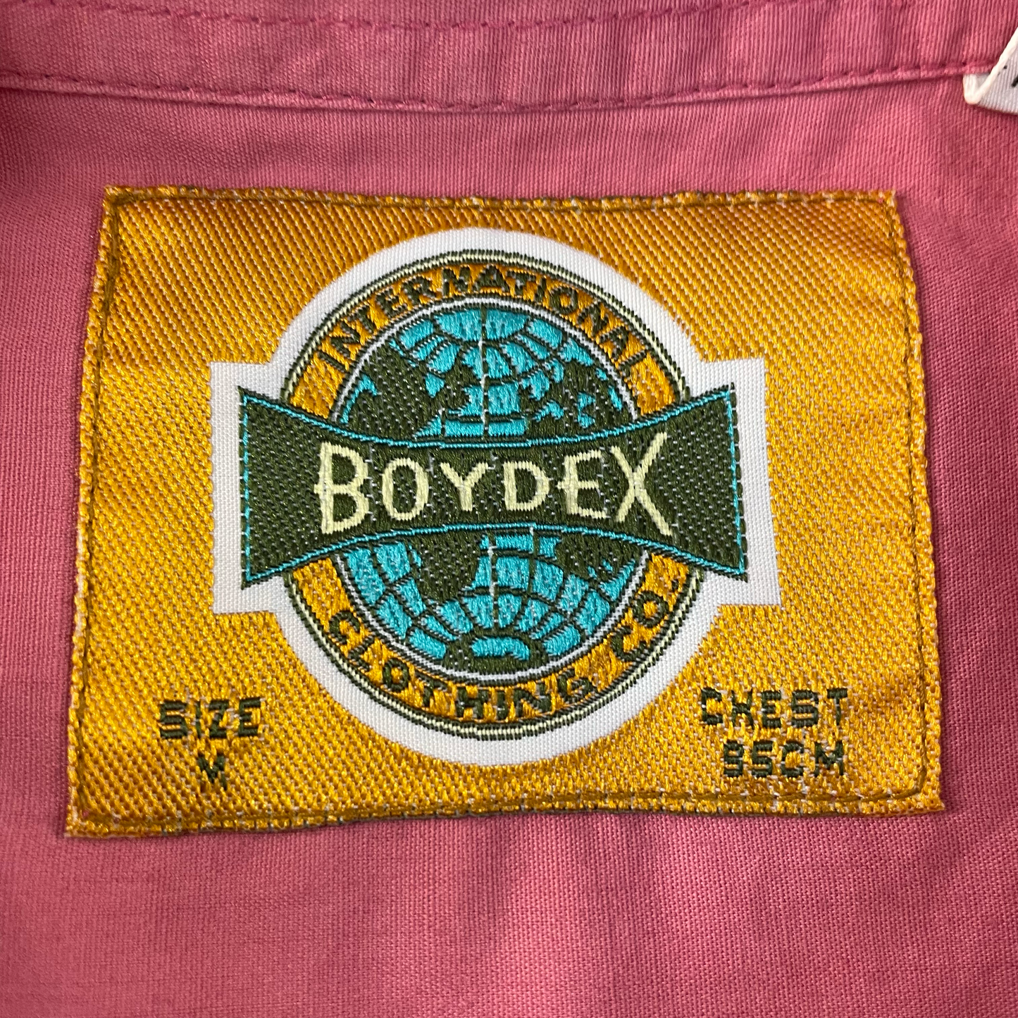 Vintage Boydex Peach Short-Sleeve Button-Up (M)