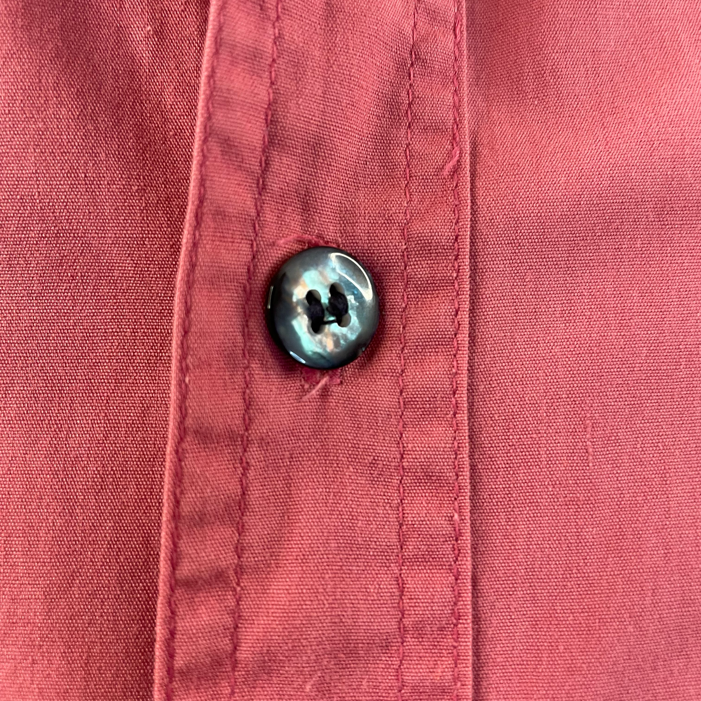 Vintage Boydex Peach Short-Sleeve Button-Up (M)