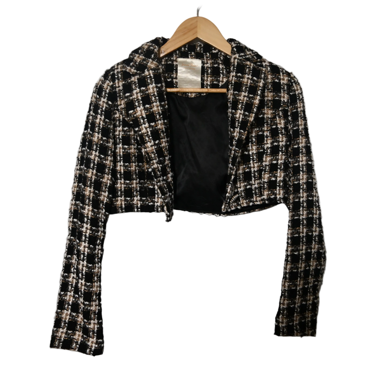 VINTAGE "SINCE THEN" CHECKERED WOOL COAT AND DRESS SET (8)