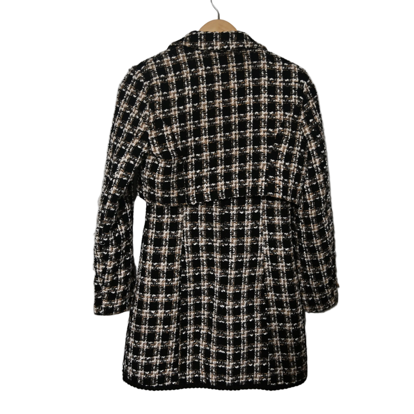 VINTAGE "SINCE THEN" CHECKERED WOOL COAT AND DRESS SET (8)