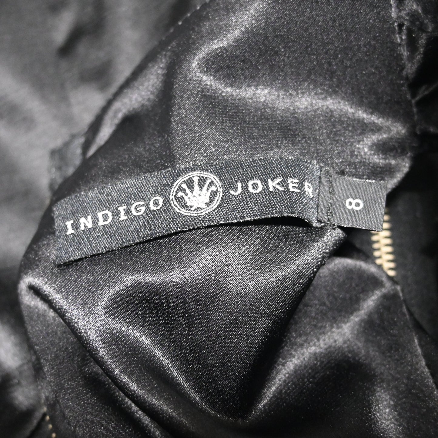 VINTAGE INDIGO JOKER BLACK DRESS (8)