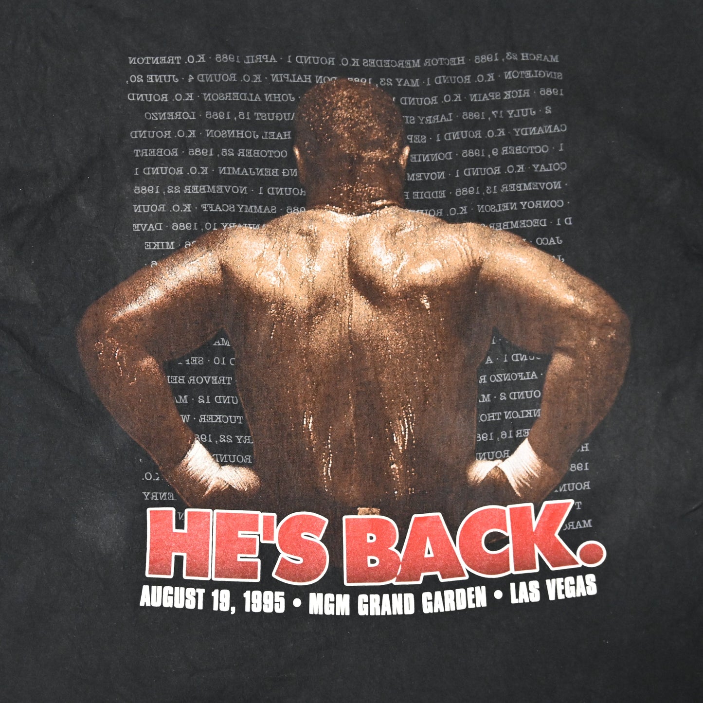 Vintage 1995 Mike Tyson “He’s Back” KO Wear Tee (XL)