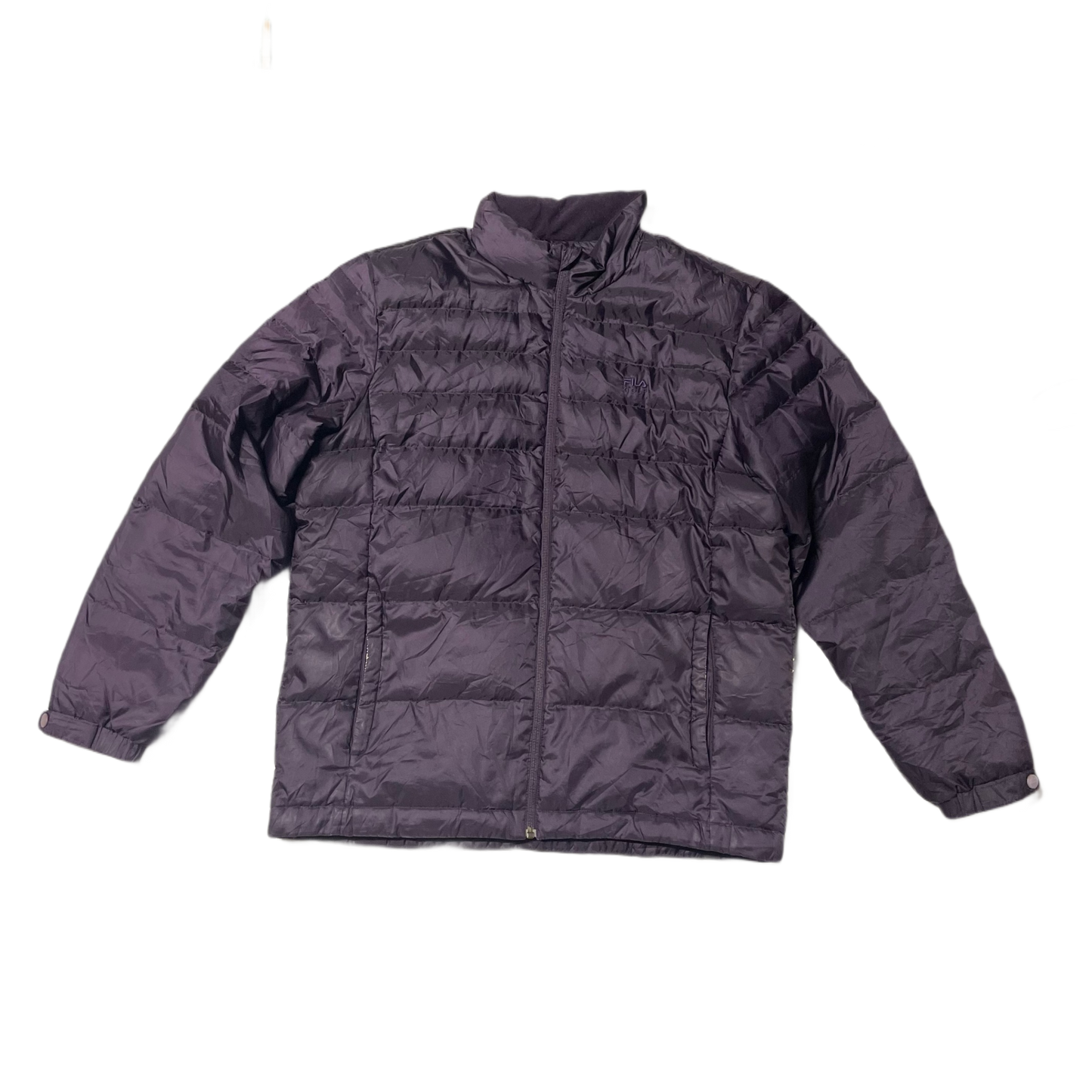 VINTAGE FILA PURPLE GOLF PUFFER JACKET (XL)