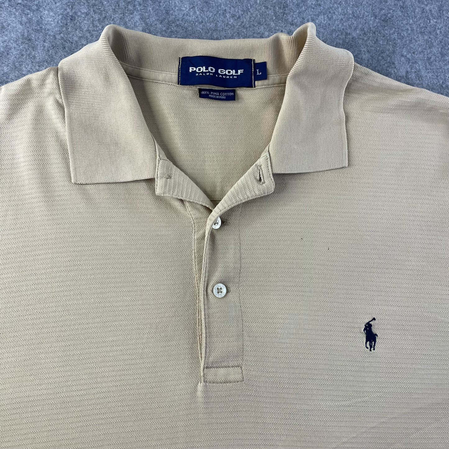 Vintage Polo Golf Beige Polo (L)