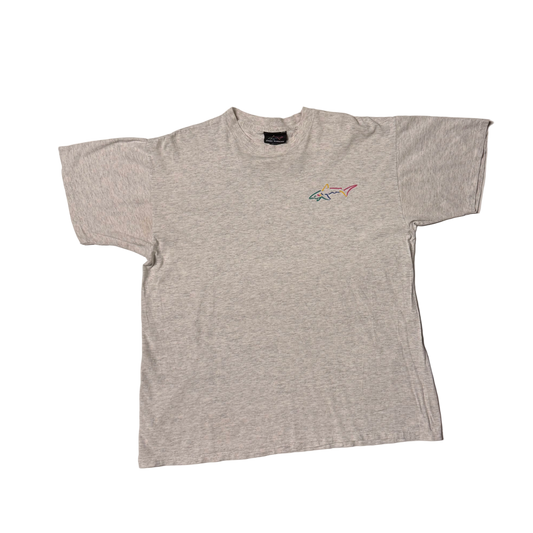 VINTAGE GREG NORMAN GREY W/ SHARK T-SHIRT (XL)
