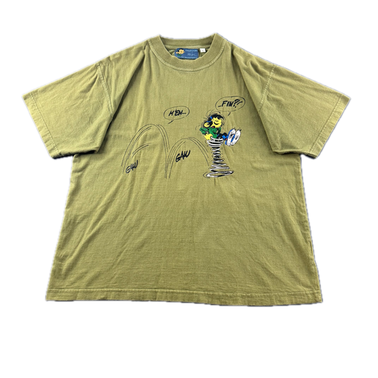 Vintage 2004 Gaston Lagaffe Cartoon Graphic Tee (L)