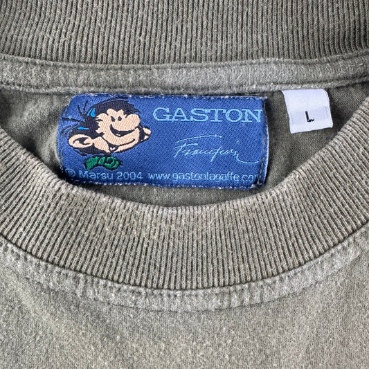 Vintage 2004 Gaston Lagaffe Cartoon Graphic Tee (L)