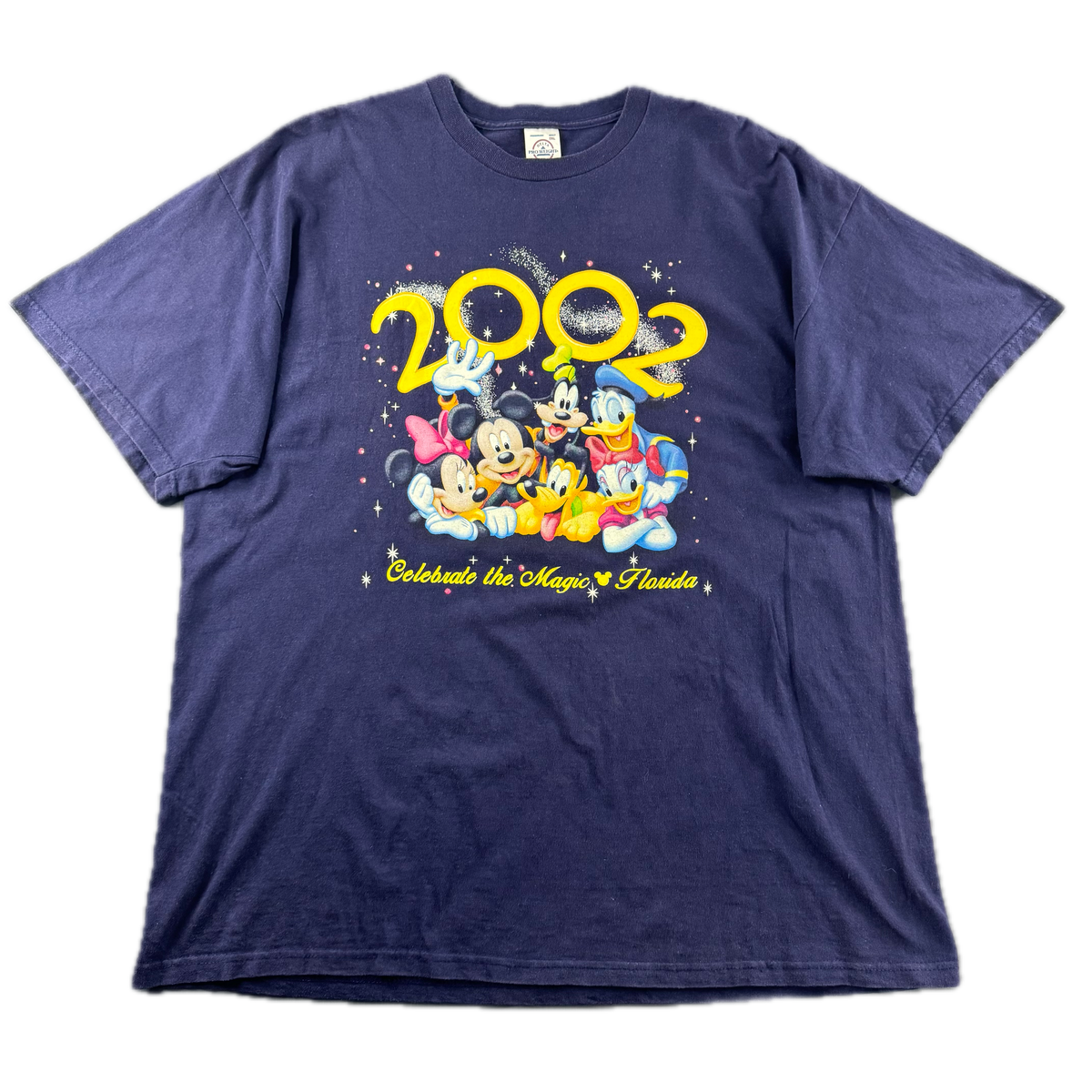 Vintage 2002 Mickey Mouse Oversized Navy T-Shirt (2XL)