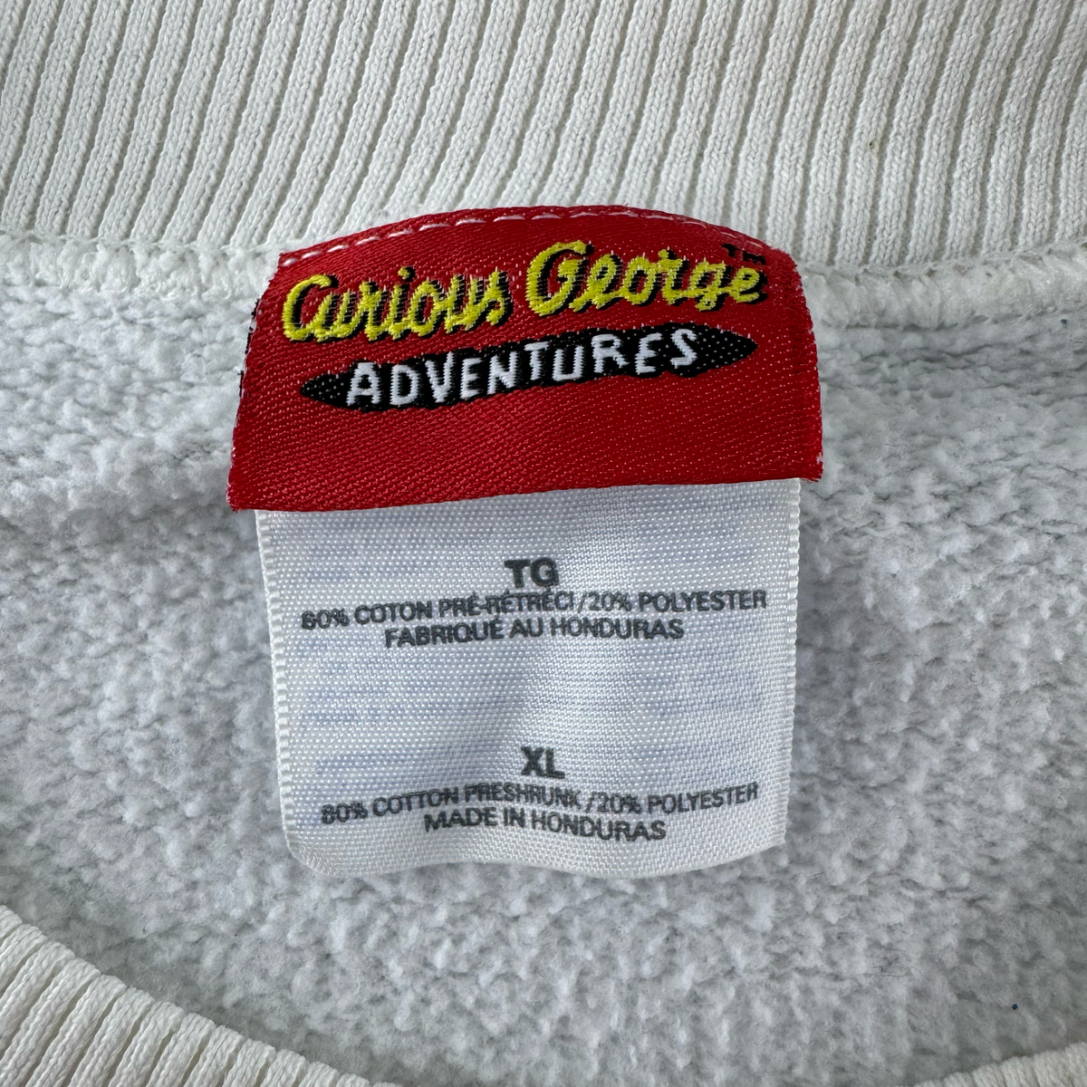 Vintage 1990s Macy's New York Curious George Crewneck Sweater (XL)