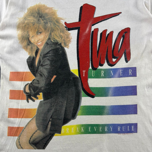 Vintage 1988 Tina Turner Break Every Rule Australian Tour T-shirt (M)