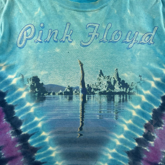 Vintage 2002 Pink Floyd 'Wish You Were Here' Liquid Blue Tie-Dye T-shirt (XL)