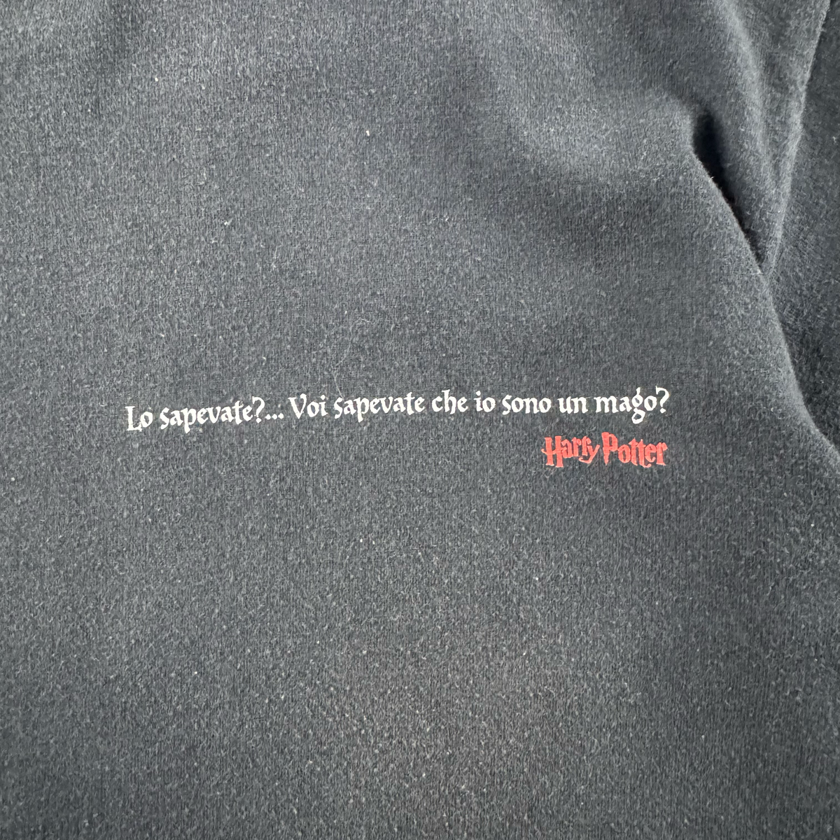 Vintage 2001 Harry Potter and the Philosopher's Stone Italian Promotion T-shirt (M)