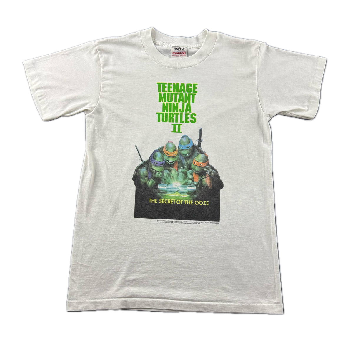 Vintage 1991 Teenage Mutant Ninja Turtles: Secret of the Ooze T-shirt (M)