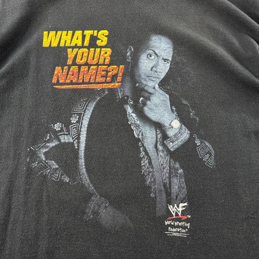 Vintage 1999 WWF The Rock "It Doesn't Matter What Your Name Is" T-shirt (XL)