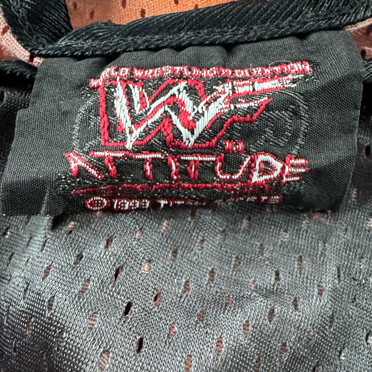 Vintage 1999 WWF The Rock and Attitude Era Mesh Singlet (XL)