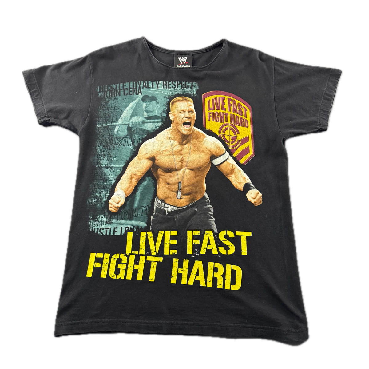 Vintage 2002 John Cena WWE Double sided T-shirt (M)