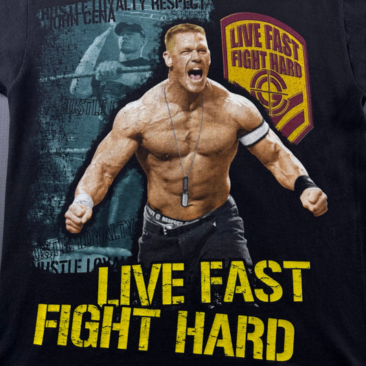 Vintage 2002 John Cena WWE Double sided T-shirt (M)