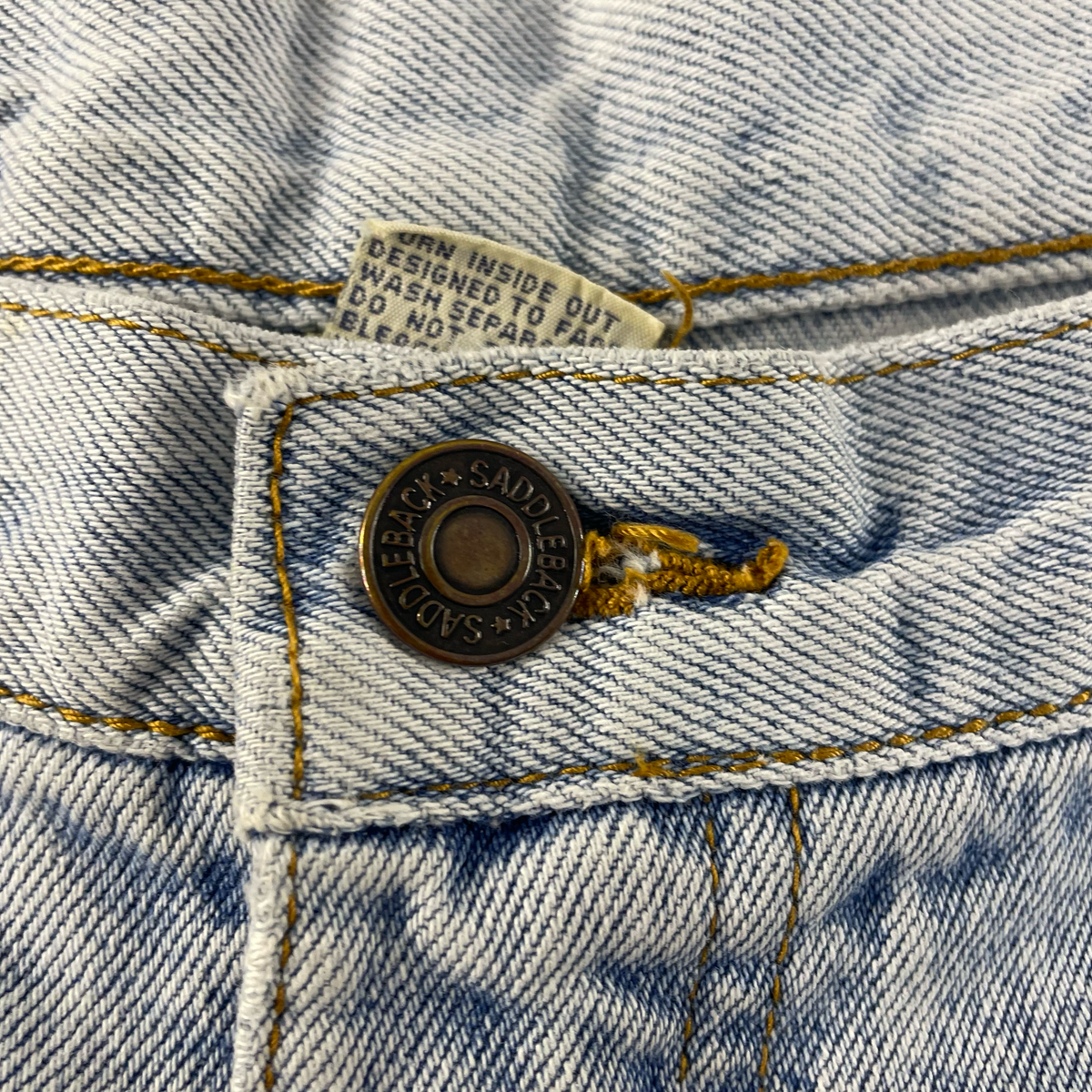 Saddleback Denim Shorts in Light Blue – Size 97