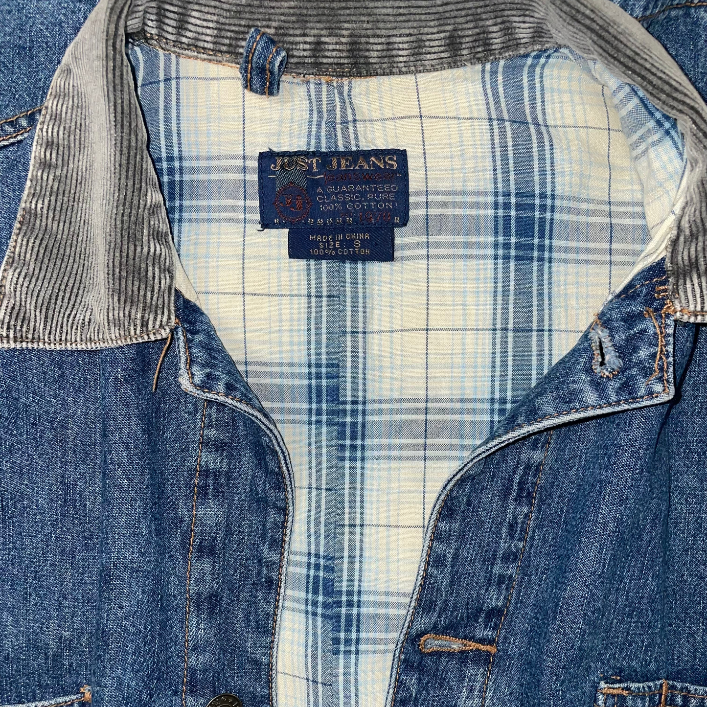 Vintage Women's Just Jeans Denim Jacket (S)