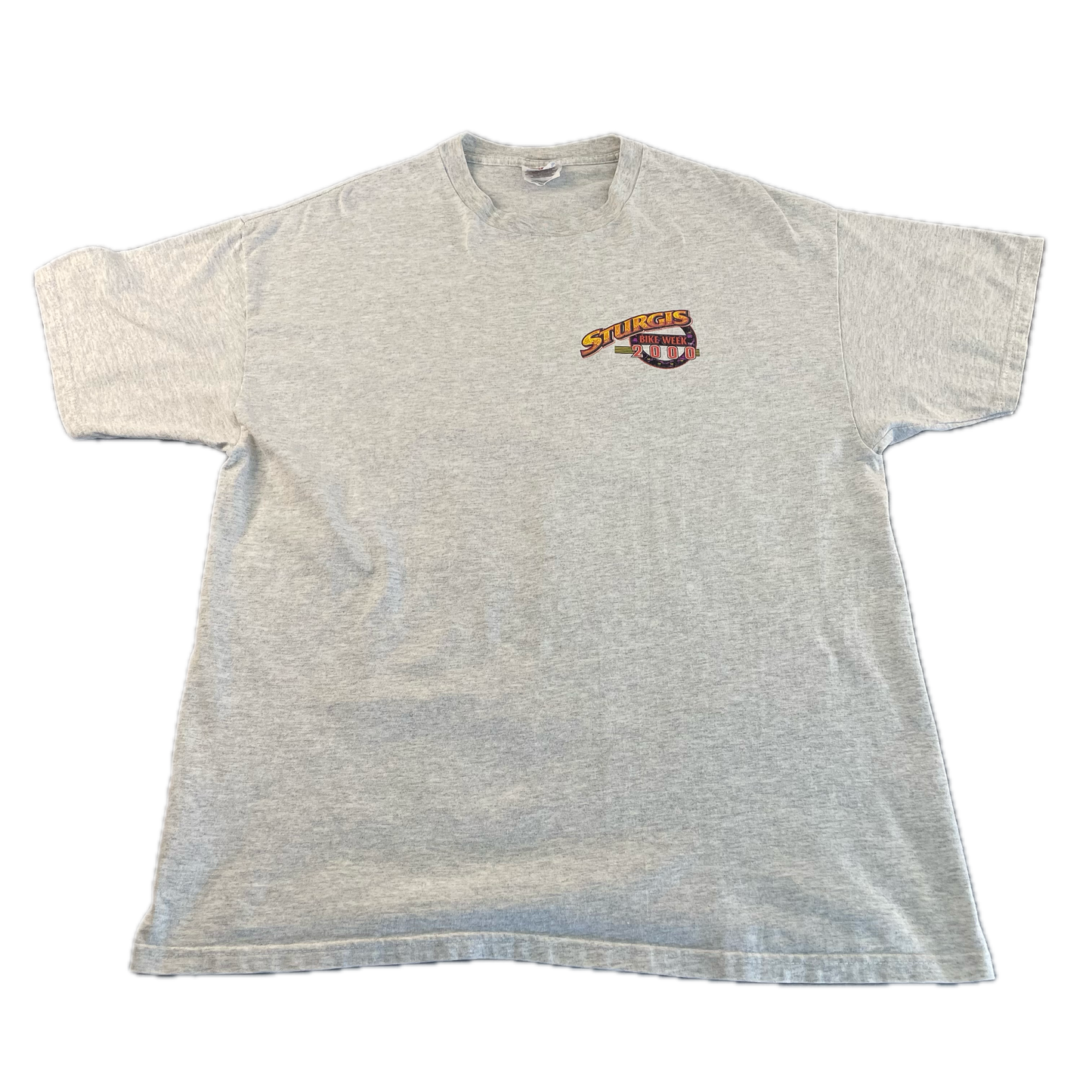 Vintage Oversized Sturgis Bike Week 2000 Grey T-Shirt (XL)