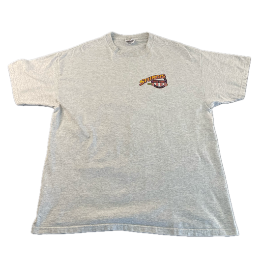 Vintage Oversized Sturgis Bike Week 2000 Grey T-Shirt (XL)