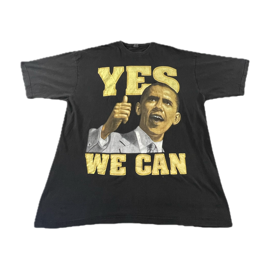 Obama "Yes We Can" Black T-shirt (3XL)