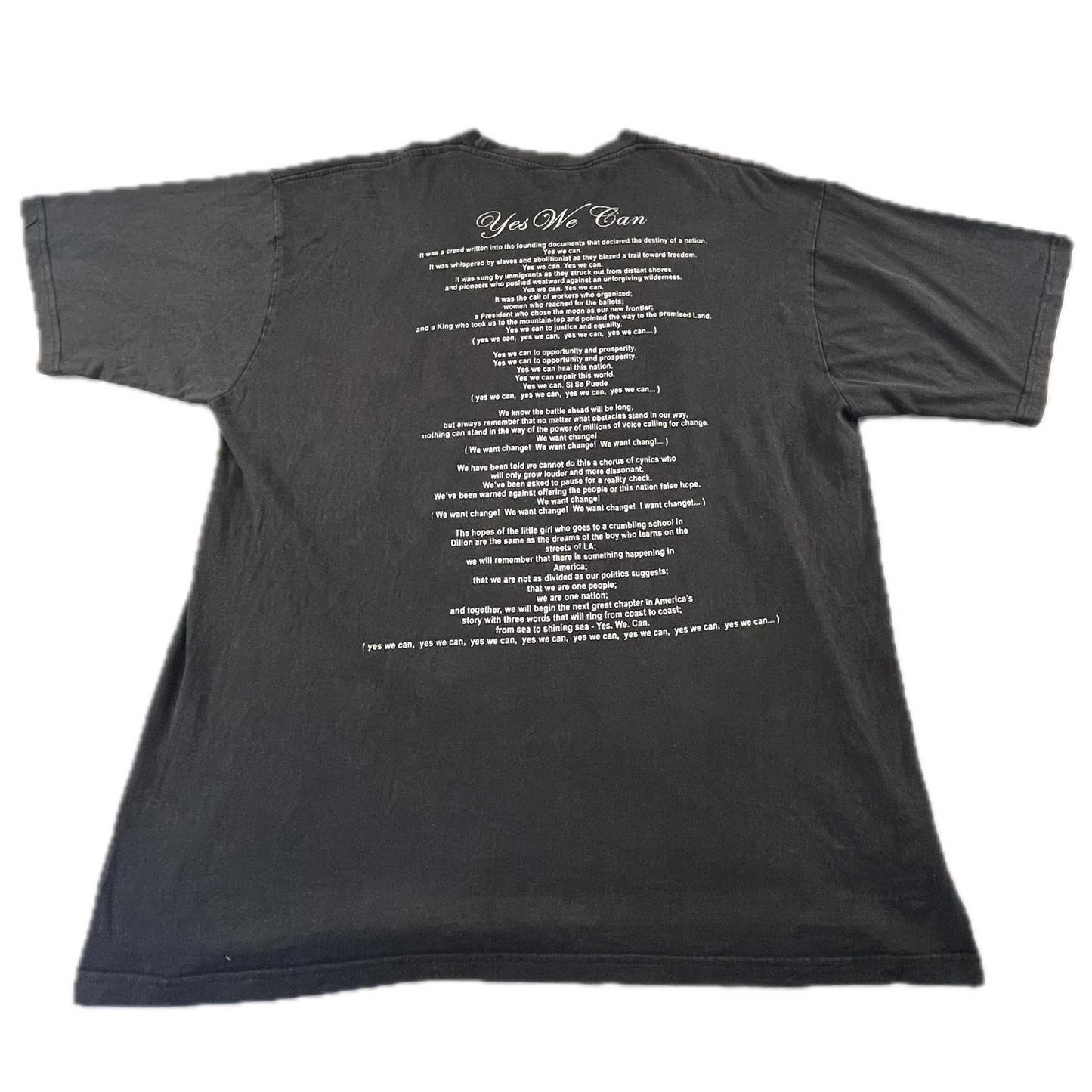 Obama "Yes We Can" Black T-shirt (3XL)
