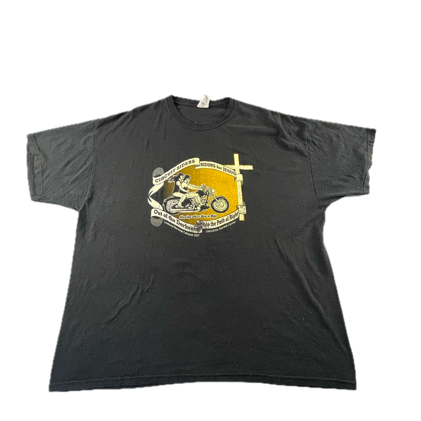 2007 Riding for Jesus Black T-shirt (2XL)