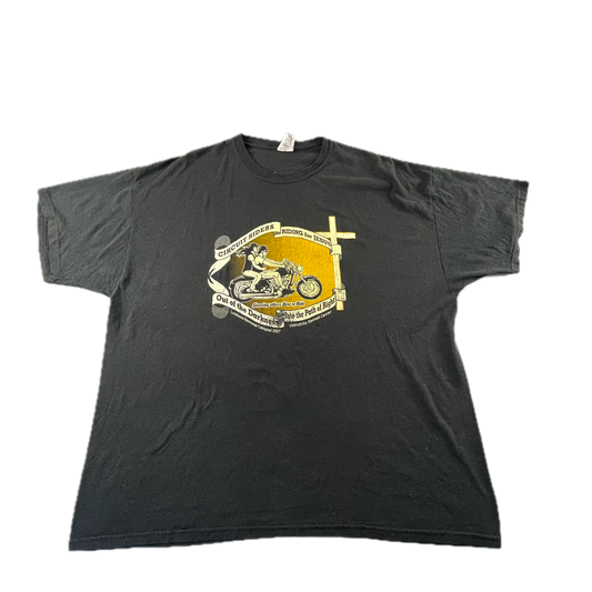 2007 Riding for Jesus Black T-shirt (2XL)