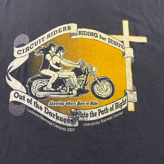 2007 Riding for Jesus Black T-shirt (2XL)