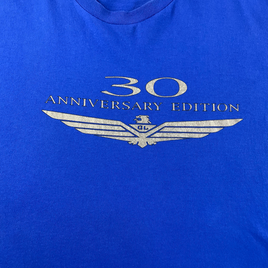 Vintage Oversized Honda Blue 30th Anniversary T-Shirt (2XL)