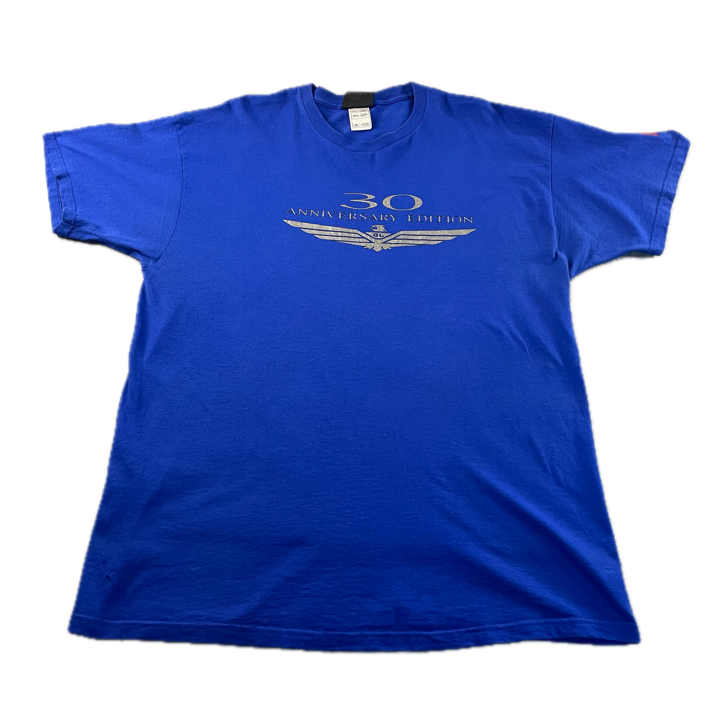 Vintage Oversized Honda Blue 30th Anniversary T-Shirt (2XL)