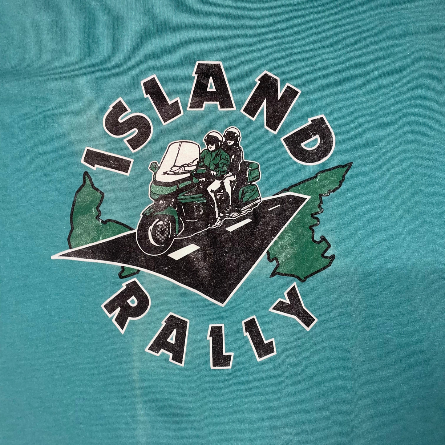 Vintage Island Rally Green T-Shirt (L)