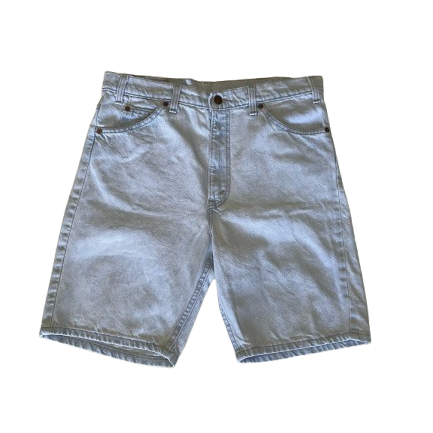 Vintage Levi Denim Shorts Light Blue Wash (34)
