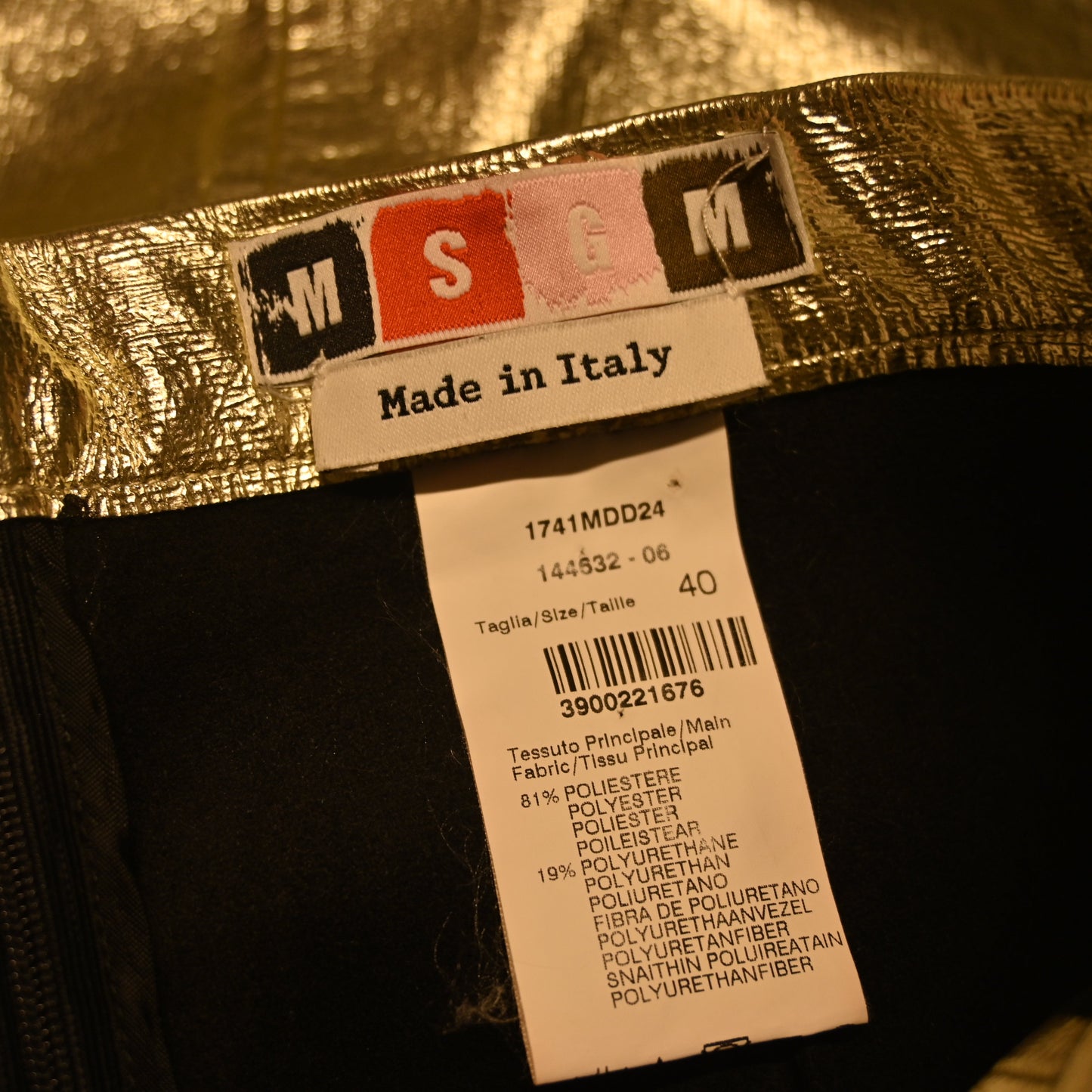 Vintage MSGM Mid Golden Skirt (M)